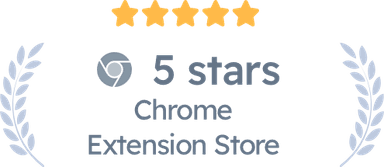 Rated 5 starts on Google Chrome Store